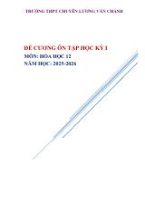 Đề cương ôn tập Học kì 1 Hóa học 12 năm 2025–2026 trường THPT Lương Văn Chánh (Đắk Lắk)
